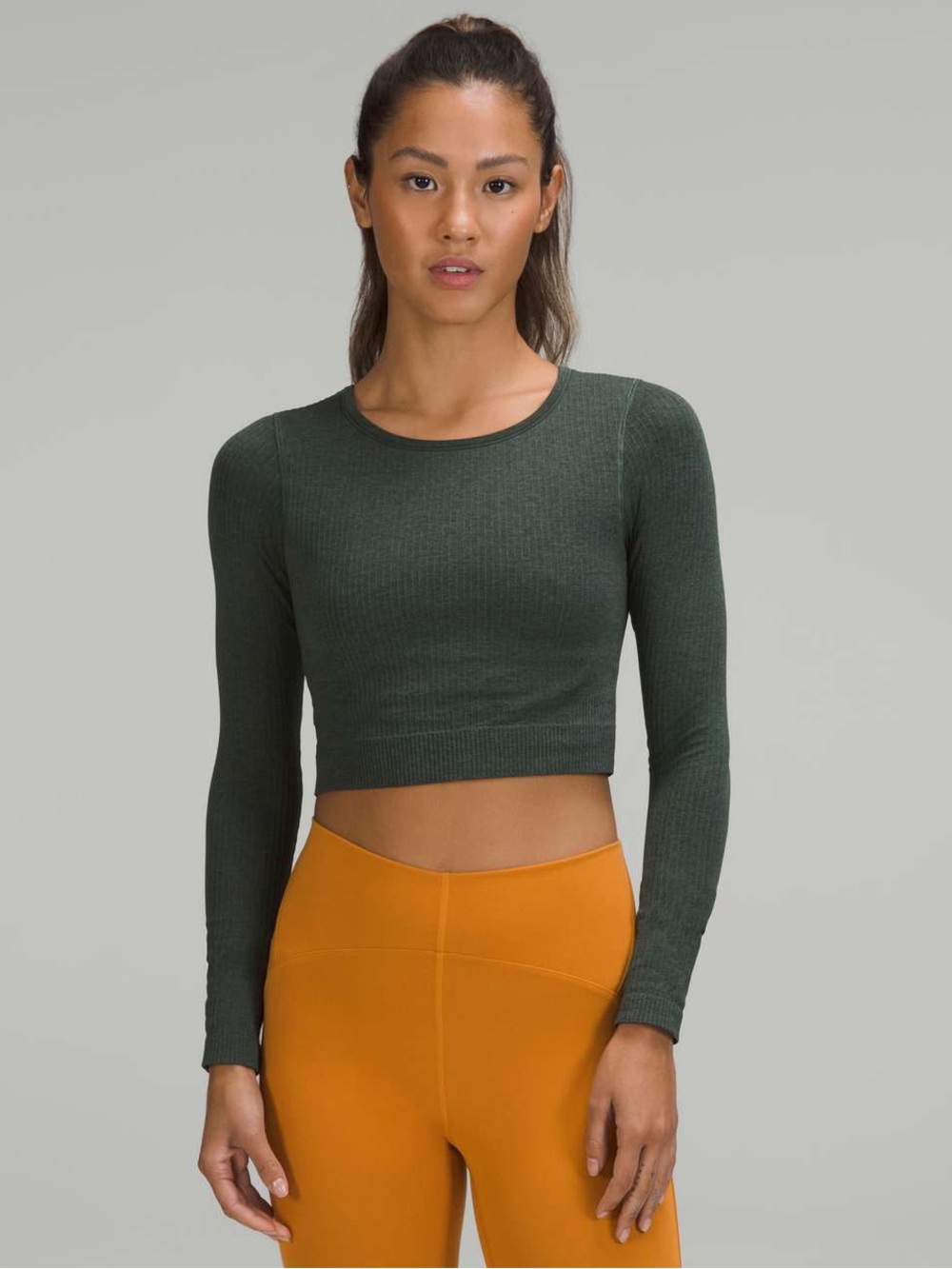 Lululemon Ebb to Street Long Sleeve Shirt - Smoked Spruce
